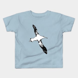 Lone Wandering Albatross Kids T-Shirt